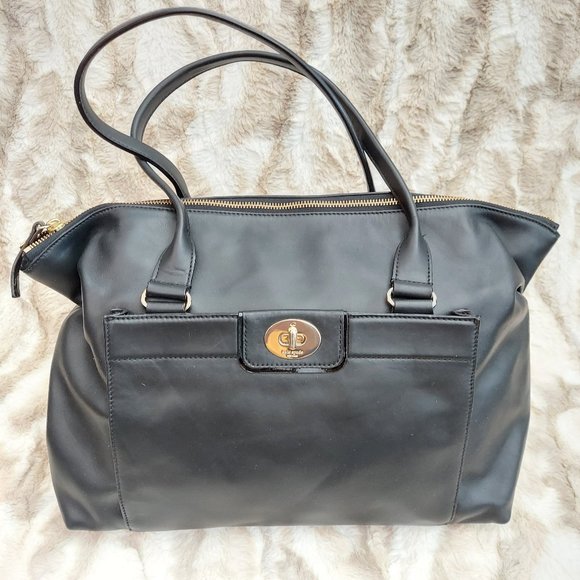 kate spade Handbags - Kate Spade Leather Covered Tote / Purse